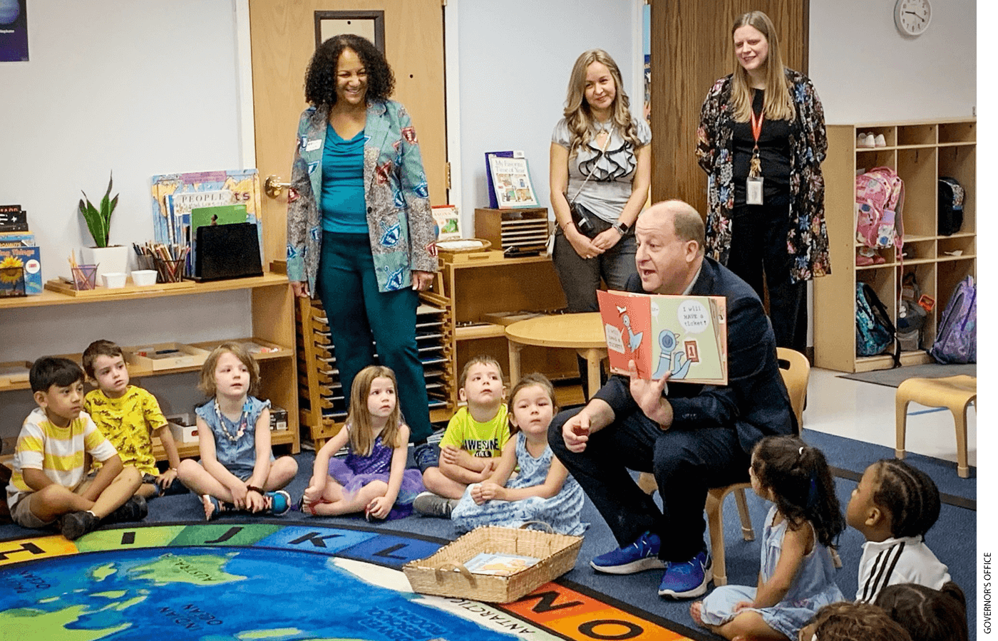 Governor Jared Polis saw his universal preschool program become law in 2022.