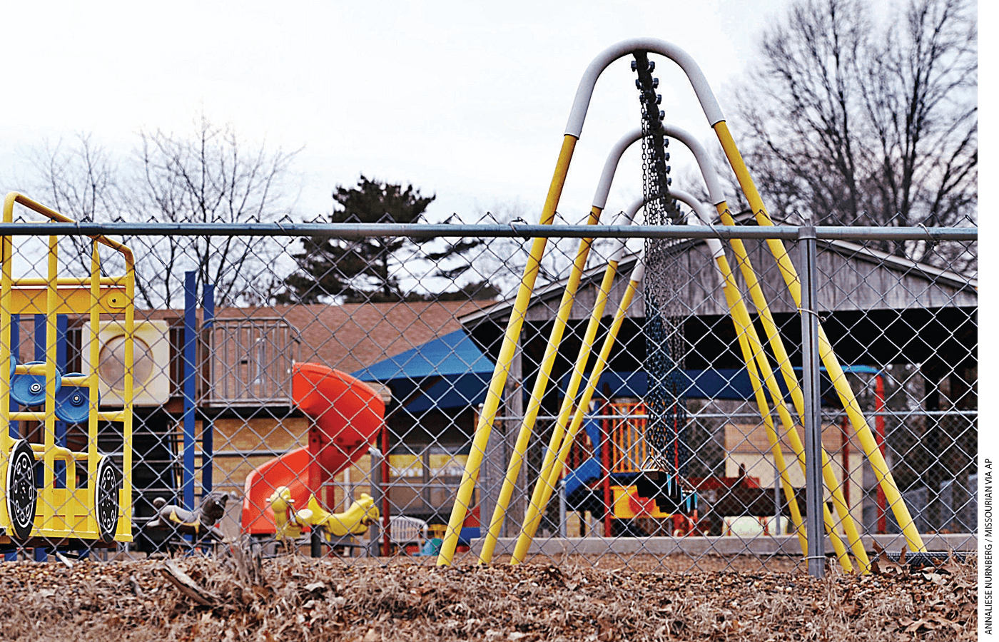 The playground at Trinity Lutheran Church in Columbia, Missouri.