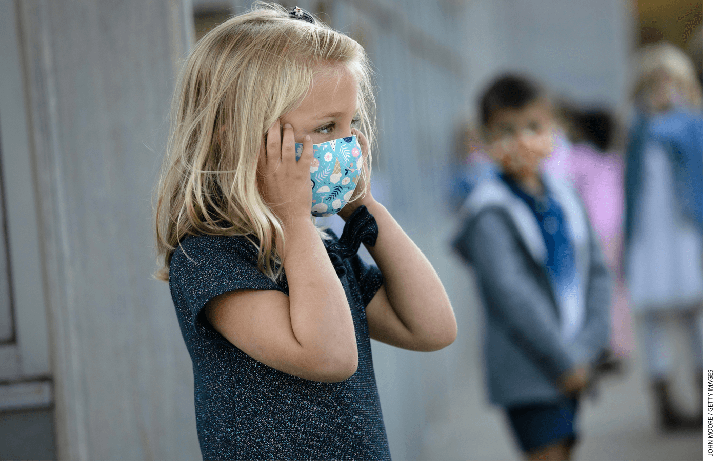 About half of parents favor requiring students to wear masks when schools open in the fall, and about a third oppose the practice, with the rest taking a neutral position.