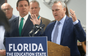 Education Commissioner Richard Corcoran championed Hope Scholarships for students harassed over schools’ masking policies.