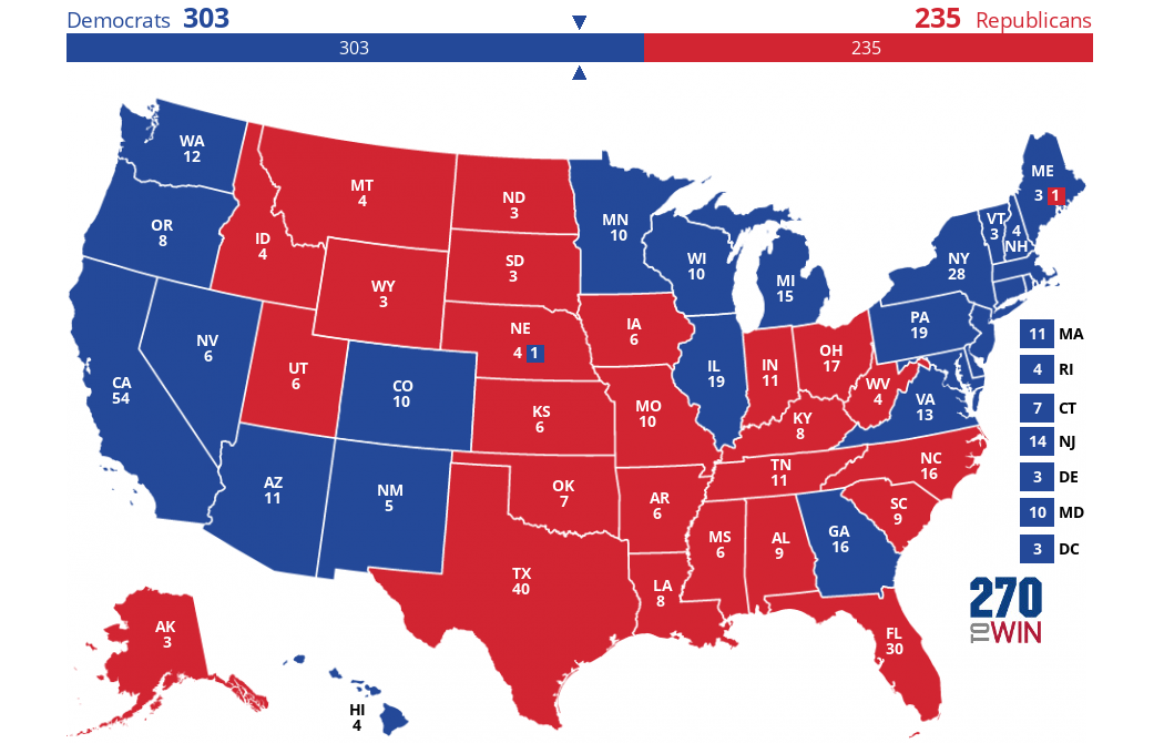 2020 U.S. Electoral Map